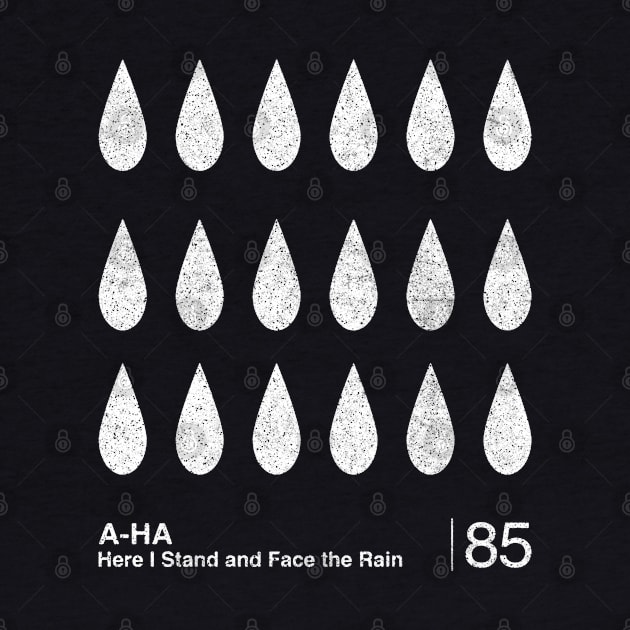 Here I Stand And Face The Rain / Minimalist Graphic Fan Artwork Design by saudade